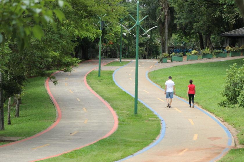 Luminárias do Parque da Cidade são substituídas por luzes de LED